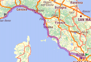 Itinerario per Imperia